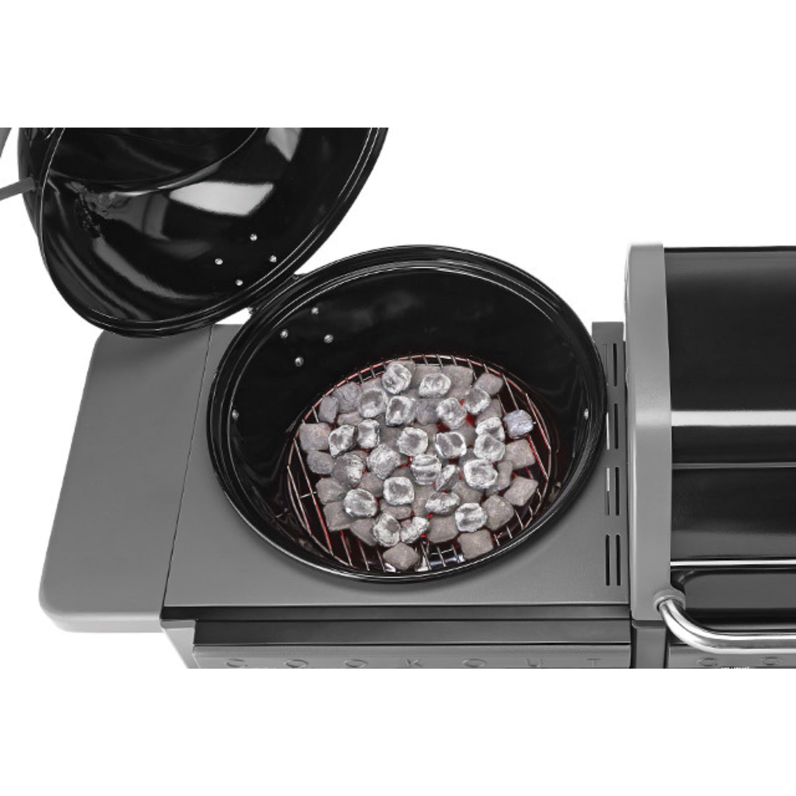Coleman Revolution Dual Fuel Gas & Charcoal BBQ Grill - Black Gloss Finish - Portable Outdoor Camping & Backyard Grilling REVDFBGL