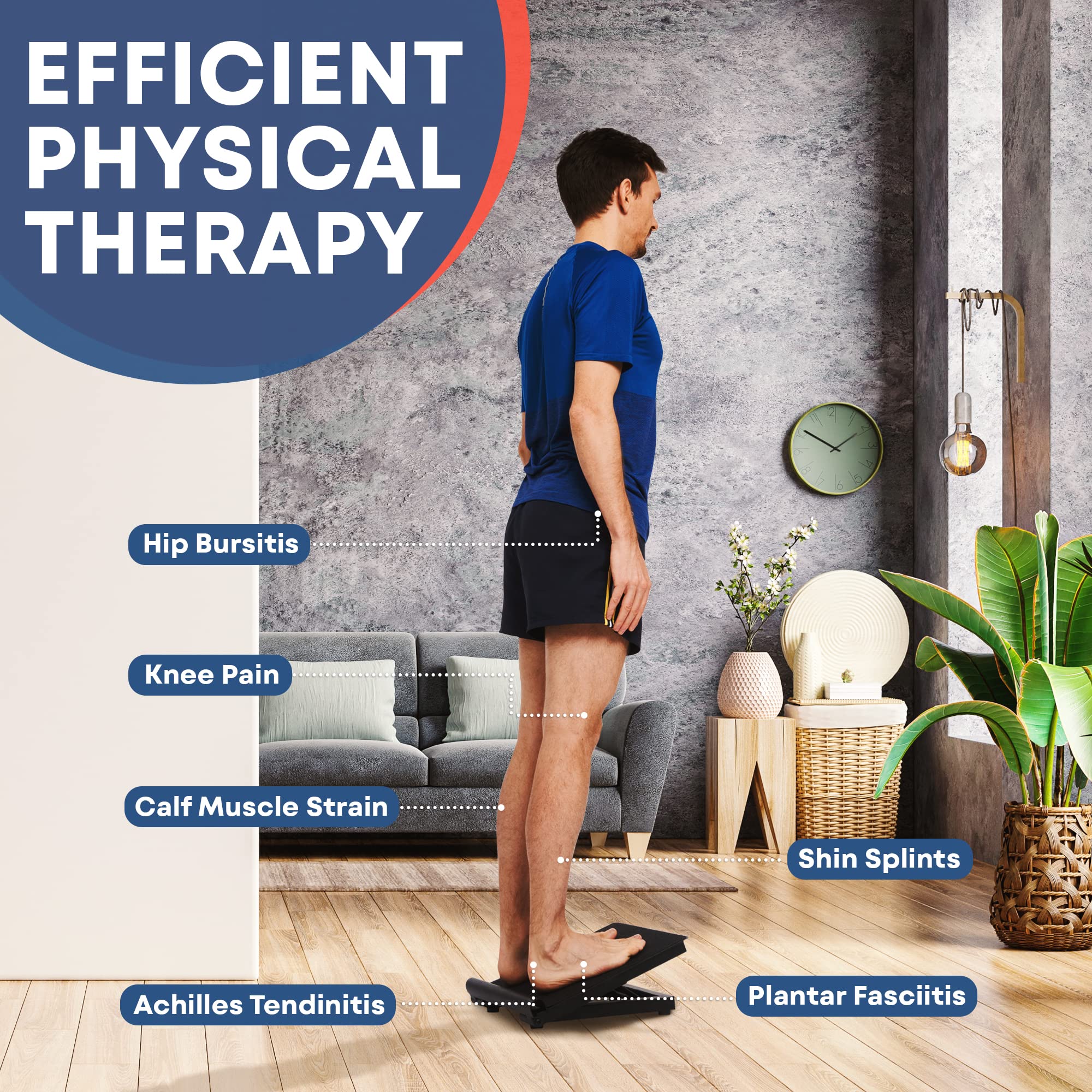 Premium Non-Elastic Stretching Strap with Loops - Physical Therapy & Yoga Stretch Band for Flexibility Training, Exercise Equipment for Hamstring, Leg & Fascia Stretching - Ideal for Home Workouts, Gym, Pilates & Rehabilitation