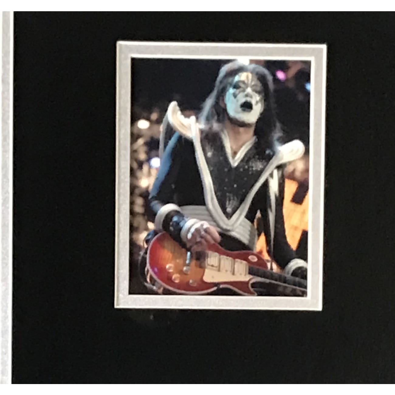 KISS Ace Frehley Autographed Memorabilia Collage with JSA COA - Limited Edition Rock Collectible for Fans & Music Memorabilia Enthusiasts - Perfect for Display in Home, Office, or Music Room