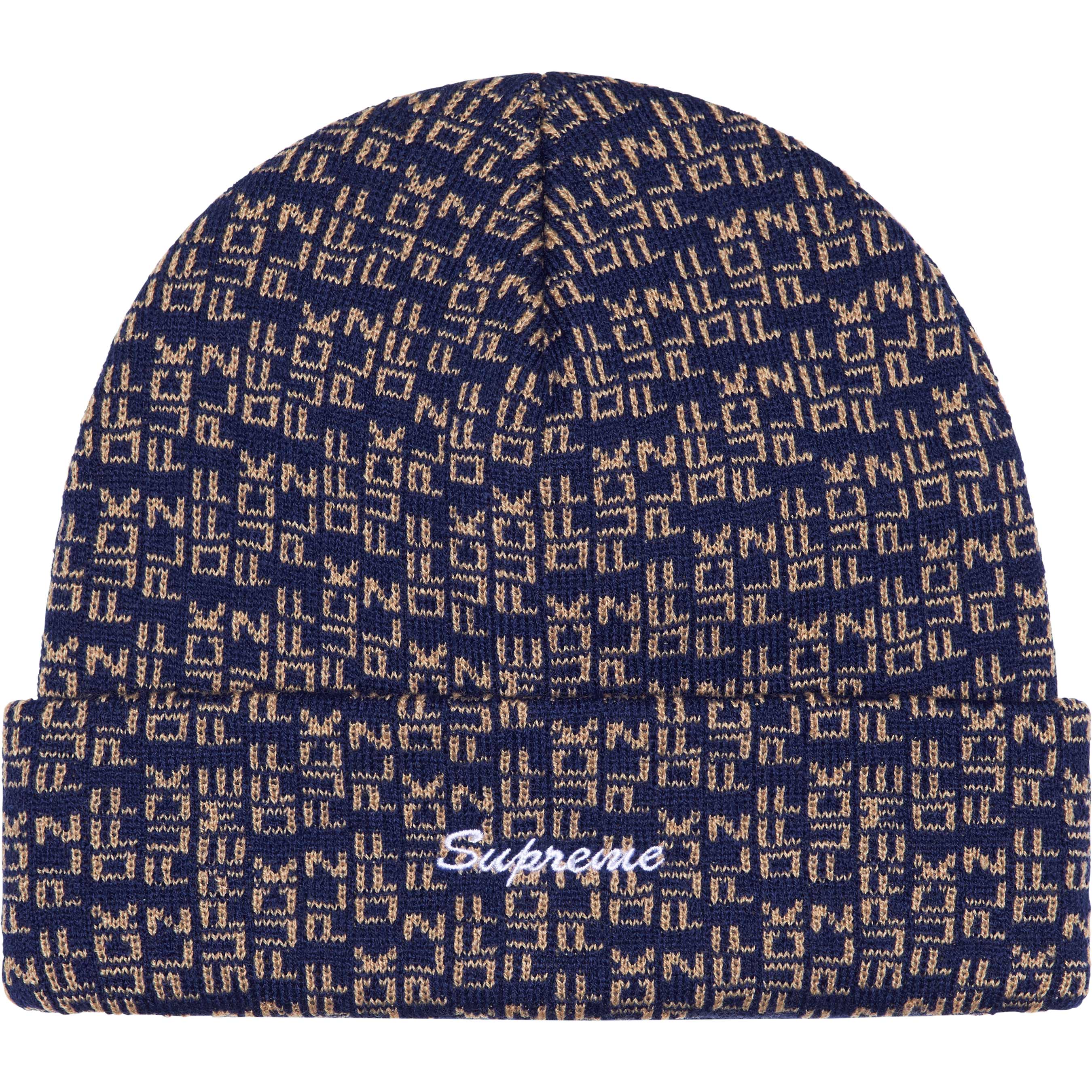 Supreme Fuck Off Beanie - Navy Blue Winter Skull Cap for Men & Women - Streetwear Fashion, Urban Style, Cold Weather Accessory for Skateboarding, Snowboarding & Outdoor Activities