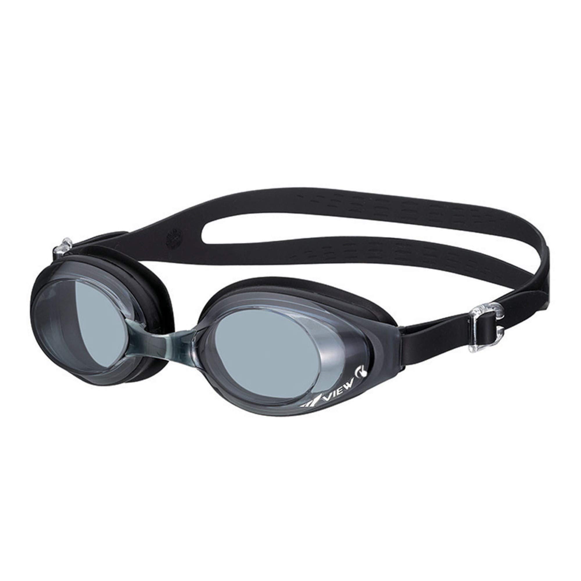 VIEW V-630ASA SWIPE Fitness Swim Goggles for Adults - Anti-Fog, UV Protection, Comfortable Fit for Pool, Lap Swimming & Triathlon Training - Black
