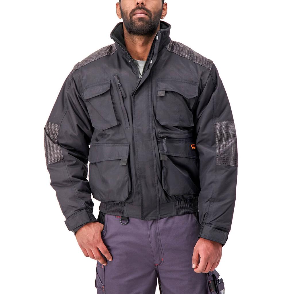 DuraDrive Eisenhower Jacket - Men's Vintage Military Style Bomber Jacket with Warm Fleece Lining | Perfect for Outdoor Adventures, Casual Wear & Cold Weather Fashion