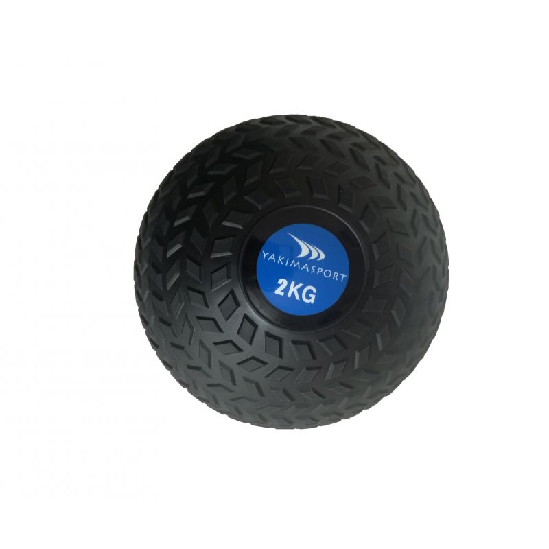 2kg Medicine Ball Slam Ball Pro for CrossFit, HIIT & Strength Training - Heavy Duty Workout Equipment for Home Gym & Fitness Training