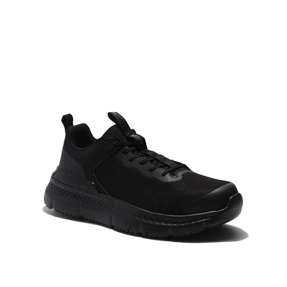 Setra Composite Toe Work Shoes for Men - Black Safety Boots with Lightweight Composite Toe Protection | Ideal for Construction, Warehouse & Industrial Work