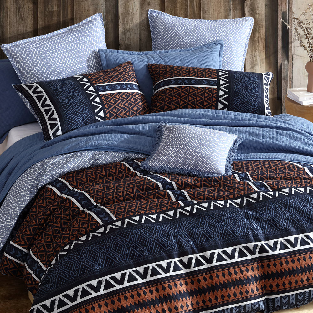 Premium Erskine Quilt Cover Set - Super King Size (90x100 Inches) | 100% Cotton Luxury Bedding | Perfect for Master Bedroom & Guest Room Decor