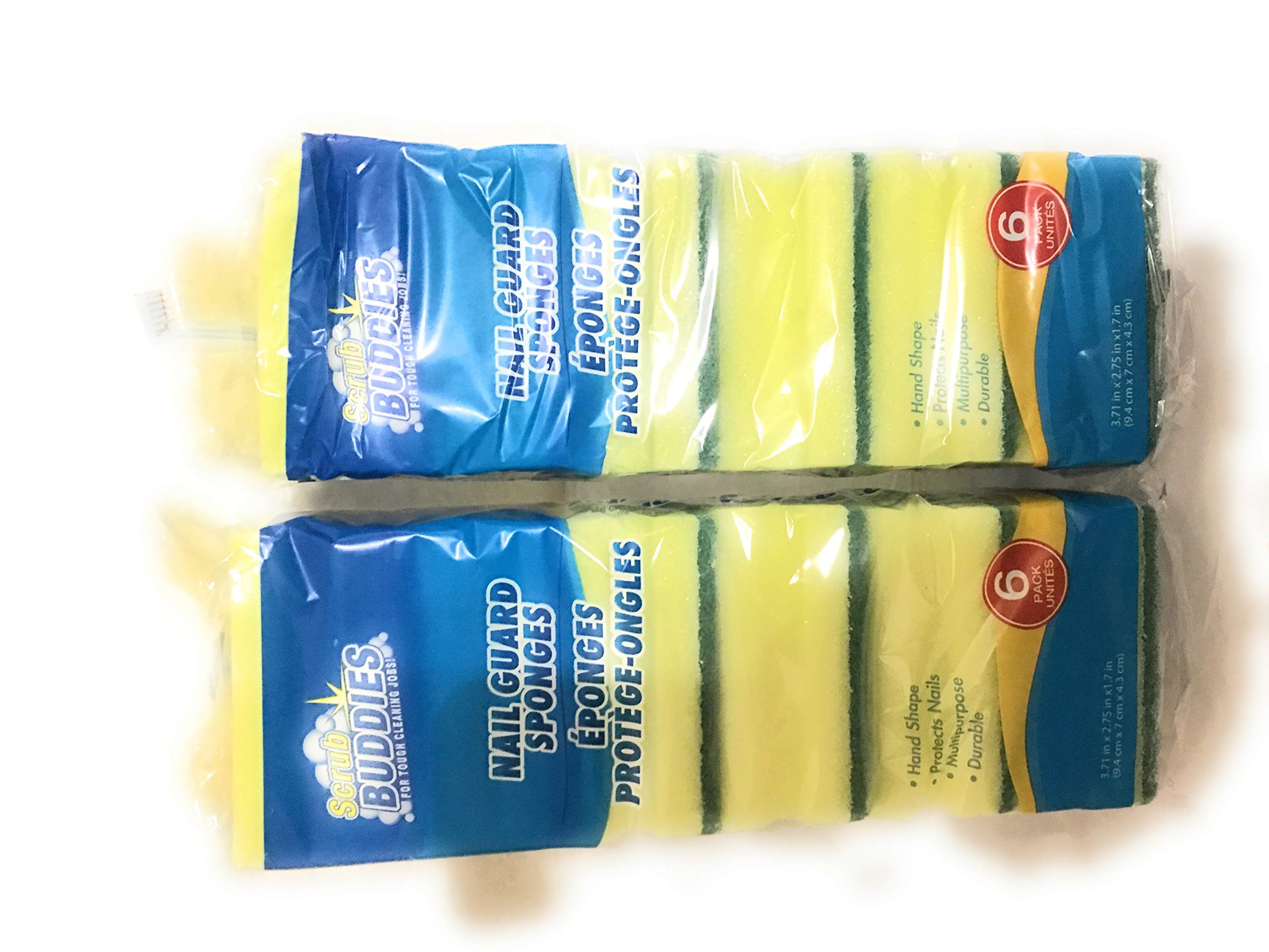 Premium Scrub Sponge Pack - 10 Pack Durable & Multipurpose Cleaning Sponges for Kitchen, Dishes, Pots & Pans - Heavy Duty Non-Scratch Scouring Pads for Deep Cleaning - Perfect for Home, Restaurant & Office Use