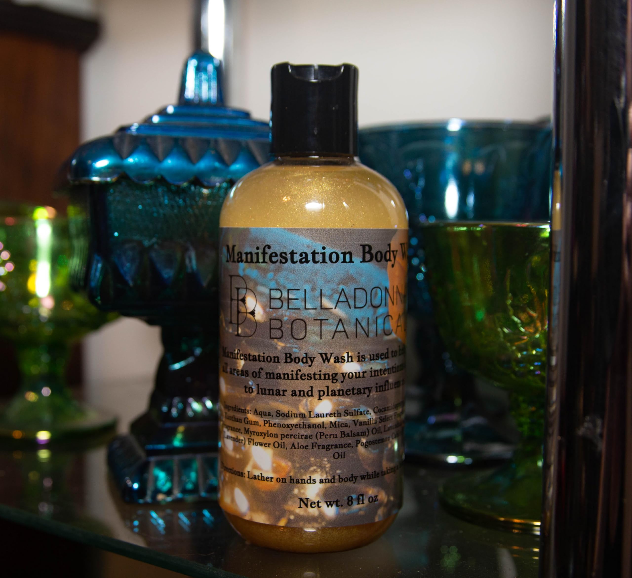 Manifestation Body Wash - Natural Aromatherapy Shower Gel for Positive Energy & Relaxation | Perfect for Morning Routine, Self-Care & Spiritual Practice