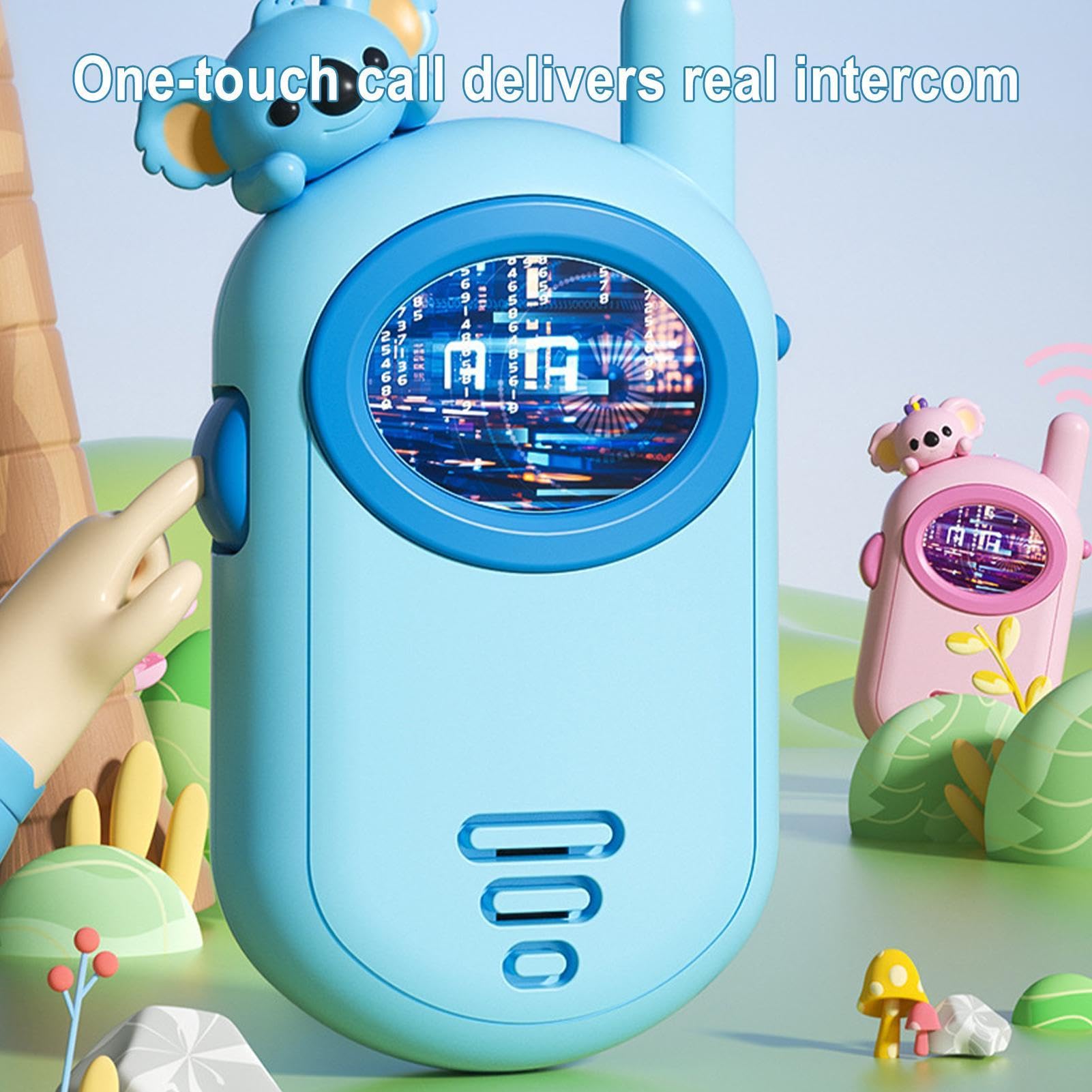 Wscwl Kids Walkie Talkie Toy - Adorable Cartoon Koala Design, 2-Way Radio, Portable & Durable - Perfect for Outdoor Play, Camping, and Family Adventures