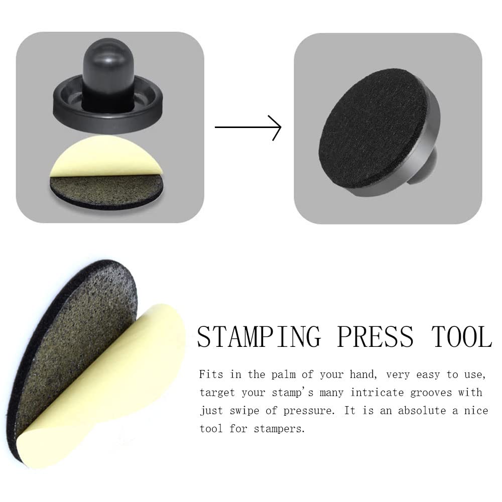 2-Piece Rubber Stamp Press Tool Set - Stamping Block & Embossing Kit for Card Making, Scrapbooking, DIY Crafts | Perfect for Greeting Cards, Invitations, and Paper Art Projects