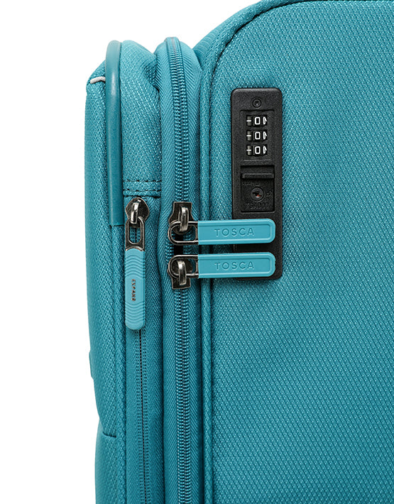 Tosca SO LITE AIR5055 3-Piece Lightweight Luggage Set in Teal - Perfect for Travel, Vacation & Business Trips