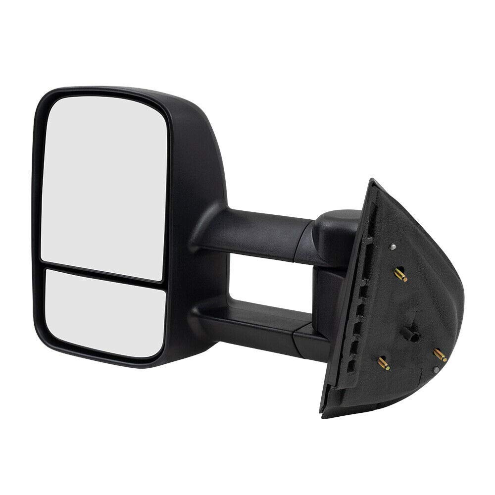 Driver Side Mirror Replacement - Left Side View Mirror Assembly Manual Tow Telescopic for GM1320337 Truck | Perfect for Towing & Parking Assistance