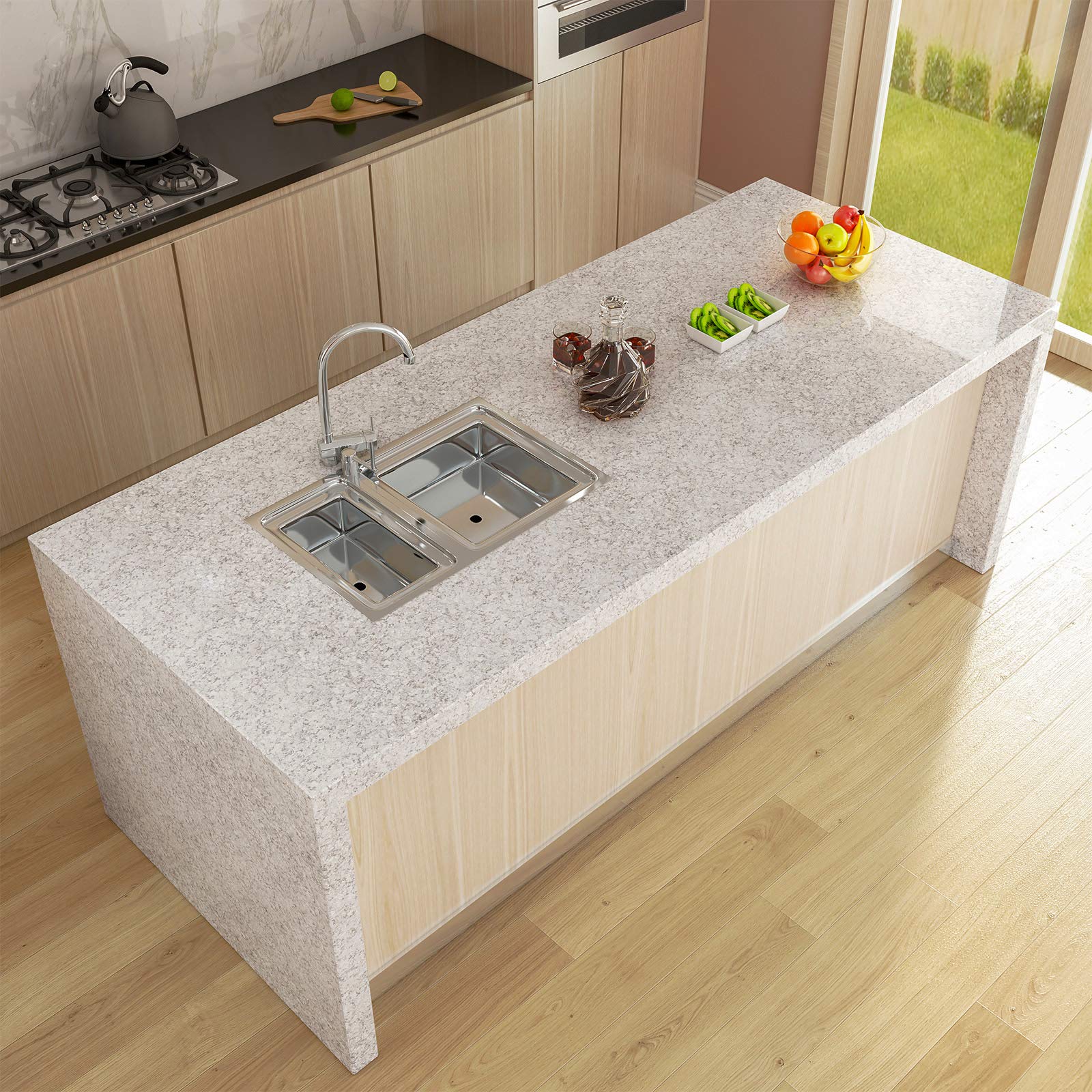 LACHEERY Faux Granite Contact Paper 15.8