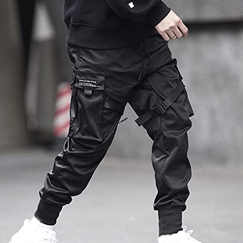VALINK Men's Fashion Multi-Pocket Cargo Joggers - Casual Harem Sweatpants for Hip Hop Style | Perfect for Streetwear, Gym, and Lounge Wear