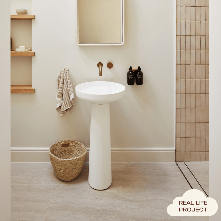 Premium Kirribilli Travertine Look Beige Matte Porcelain Tile - Natural Stone Effect Floor & Wall Tile for Bathroom, Kitchen, and Living Room