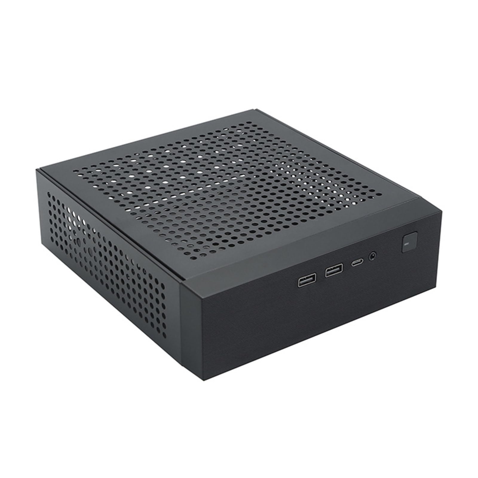 WELLDOER M09 Industrial ITX Computer Case - Compact Desktop PC Enclosure with Optional Foot Stand for Home Office & Gaming Setup | Durable Metal Chassis for Mini-ITX Motherboards