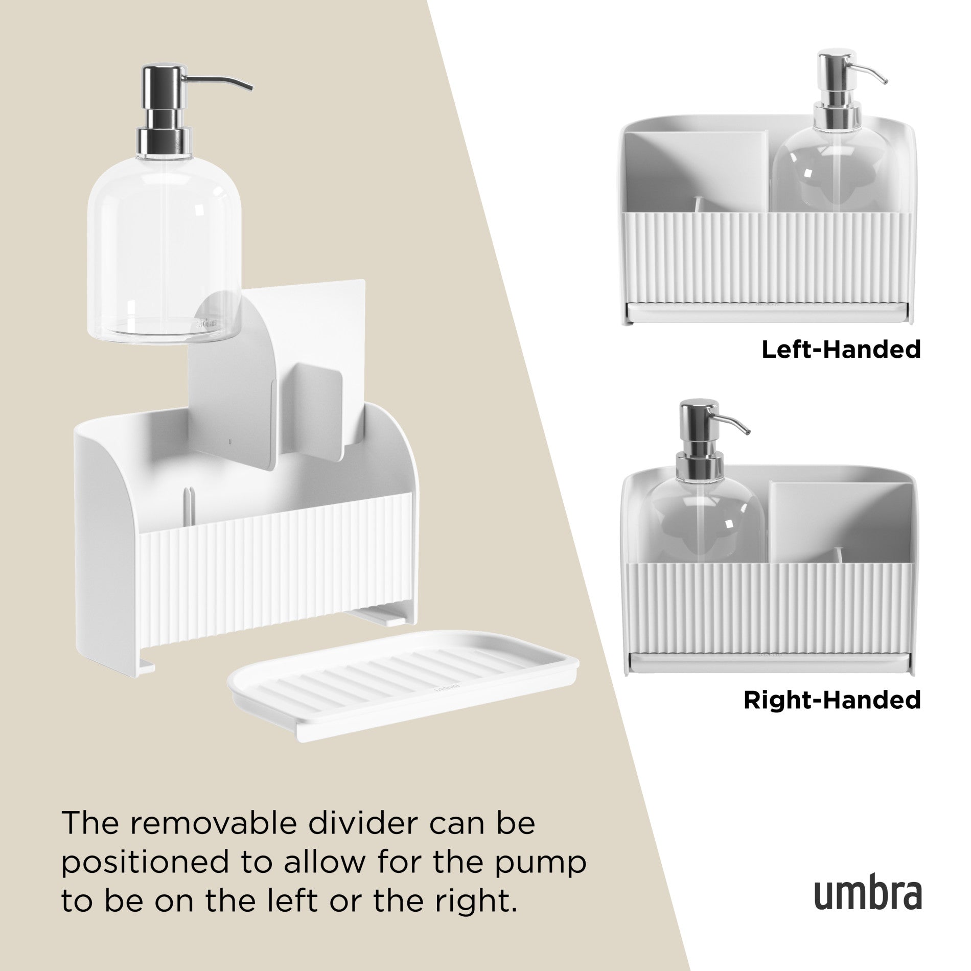 Adjustable Sling Sink Caddy with Soap Pump Holder - Organize Kitchen & Bathroom Essentials - Perfect for Sponge, Scrubber, and Cleaning Supplies Storage