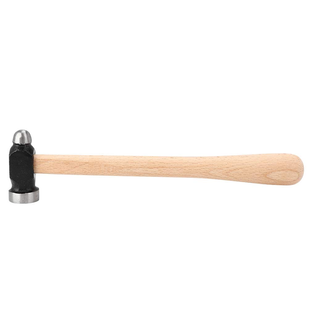 26cm Jewelry Making Hammer with Comfortable Wood Handle - Round Double Head Craft Hammer for Jewelers, Metalworkers & DIY Enthusiasts | Perfect for Jewelry Repair, Metal Forming & Small Craft Projects