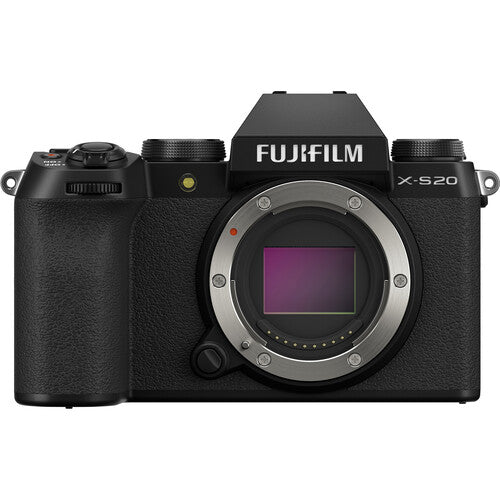 FUJIFILM X-S20 Mirrorless Digital Camera with 26.1MP APS-C Sensor - Black | Perfect for Travel Photography, Vlogging & Street Shooting