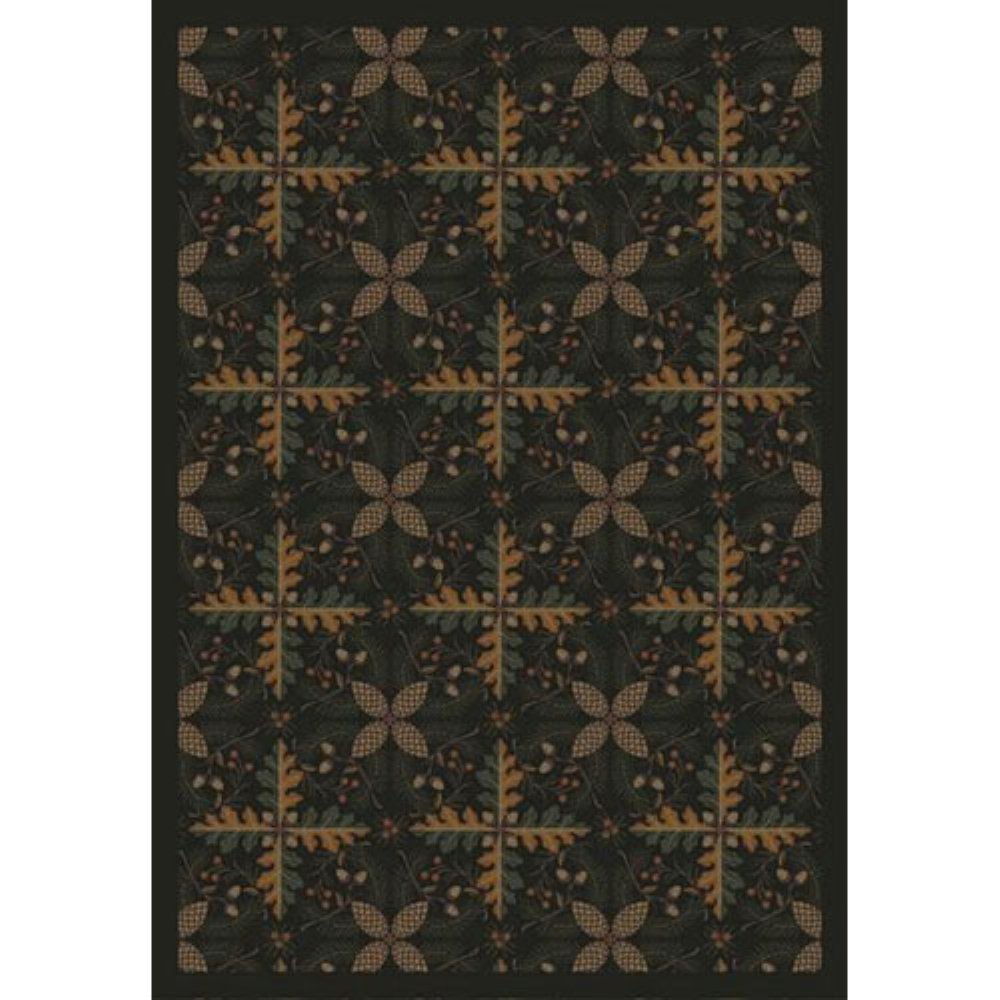 Joy Carpets Kaleidoscope Tahoe Whimsical Area Rugs - Pine Green Non-Slip Kids Playroom Rug, Soft & Durable for Nursery, Bedroom & Living Room Decor