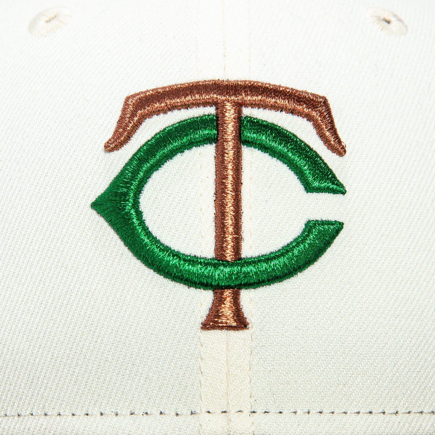 New Era 59Fifty Minnesota Twins 2014 All Star Game Patch Snapback Hat - White, Brown, Metallic Copper, Kelly Green | MLB Baseball Cap for Men & Women | Game Day, Sports Fan Gift, Streetwear Fashion