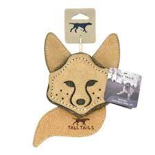 Premium Natural Leather & Wool Fox Plush Toy for Dogs – Durable Chew-Resistant Pet Toy for Indoor & Outdoor Play, Training, and Cuddling
