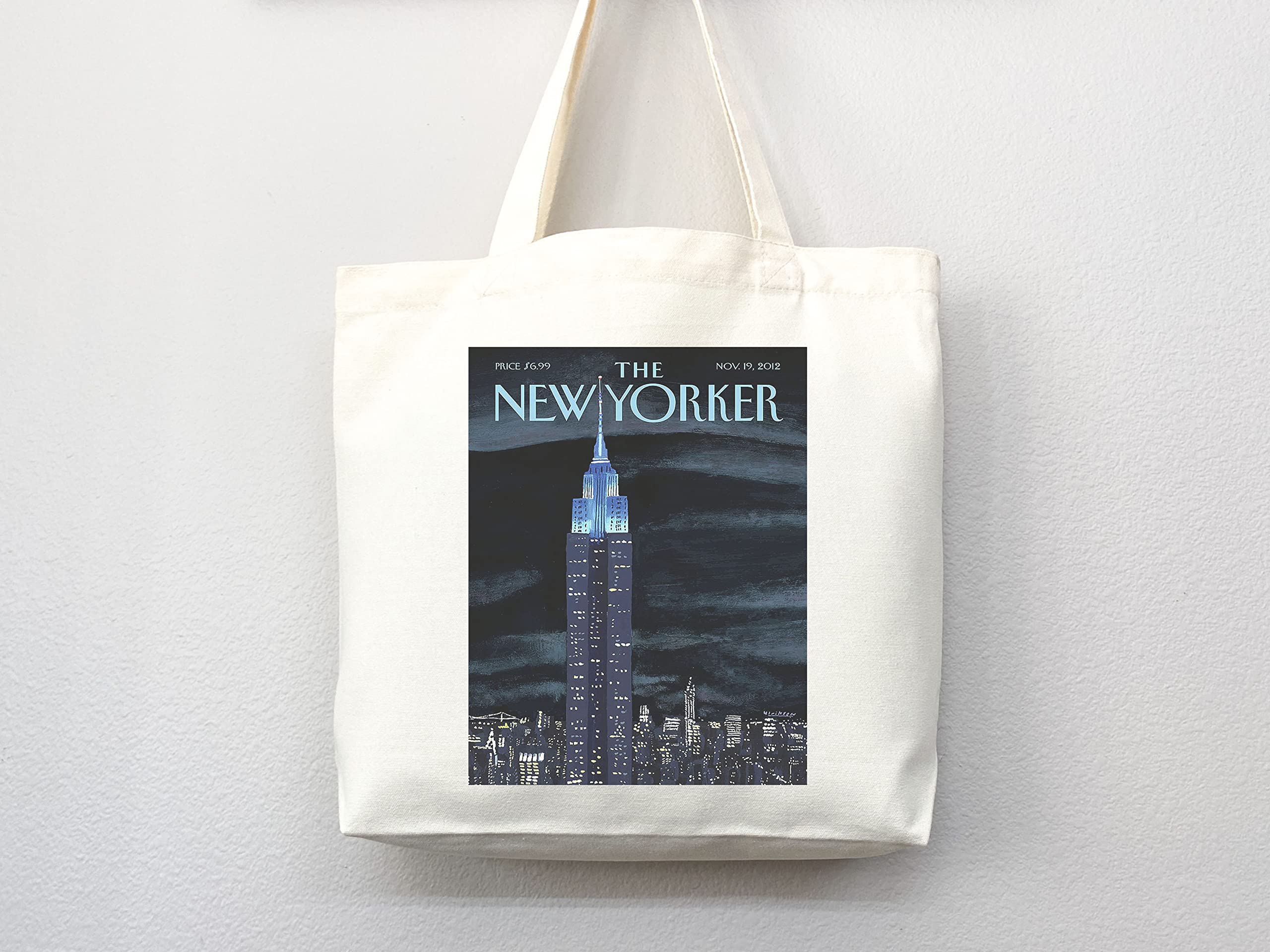 New Yorker Magazine Tote Bag - Stylish Canvas Shopper with Artistic Print - Perfect for Groceries, Beach Trips & Everyday Use