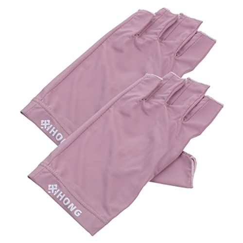 Beaupretty UV Protection Gloves - 1 Pair Fingerless Gloves for UV Nail Dryer, Manicure, Outdoor Hiking & Sun Shield | Hand Protection for Women & Men | Perfect for Salon, Gel Nails & Sun Safety