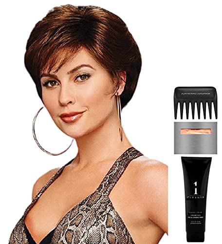 Gabor Carte Blanche Wig Bundle - 5 Items Including Wig, Q&A Booklet, Travel Size Shampoo, Wig Cap & Wide Tooth Comb (Color G17+) - Perfect for Cosplay, Daily Wear & Hair Loss Solutions