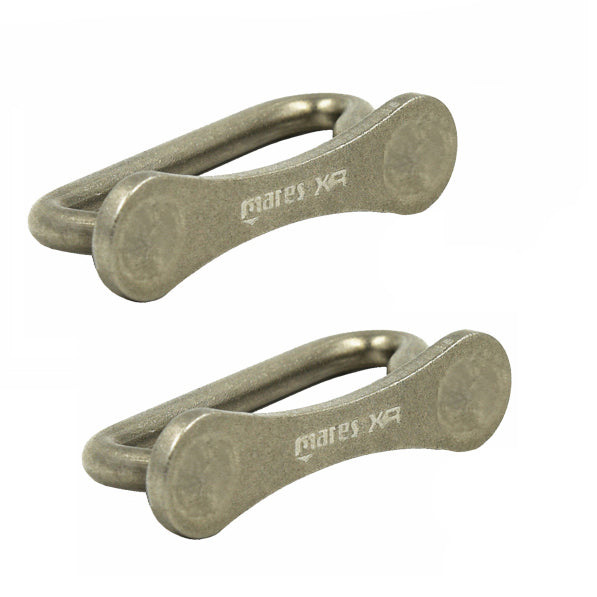 Mares XR Harness Glides SS316 Clip Pair - Premium Stainless Steel Diving Accessories for Scuba Gear & Underwater Adventures