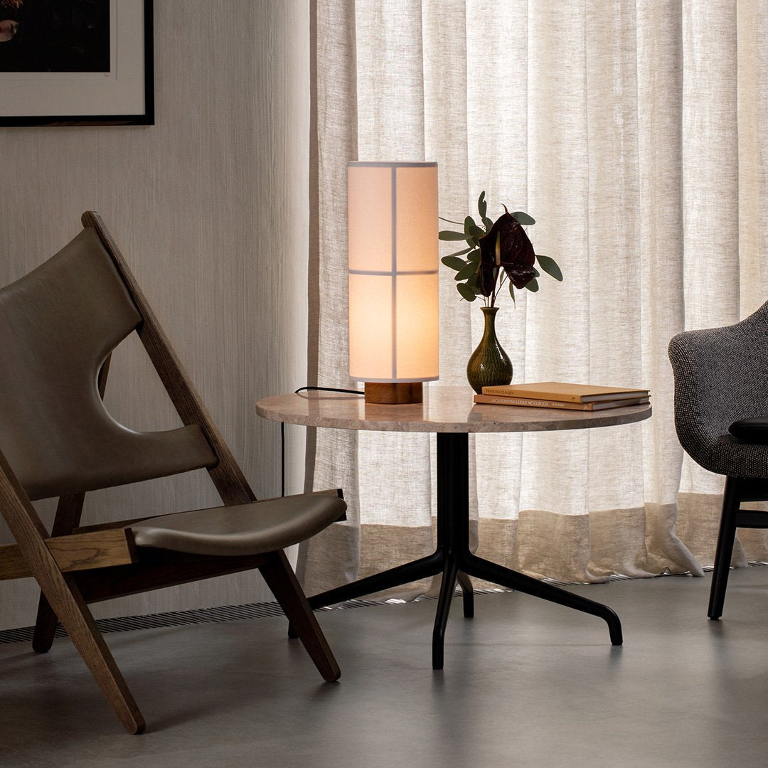 Harbor Column Lounge Table - Round Star Base Design for Living Room, Patio, or Outdoor Dining - Modern & Stylish Home Decor