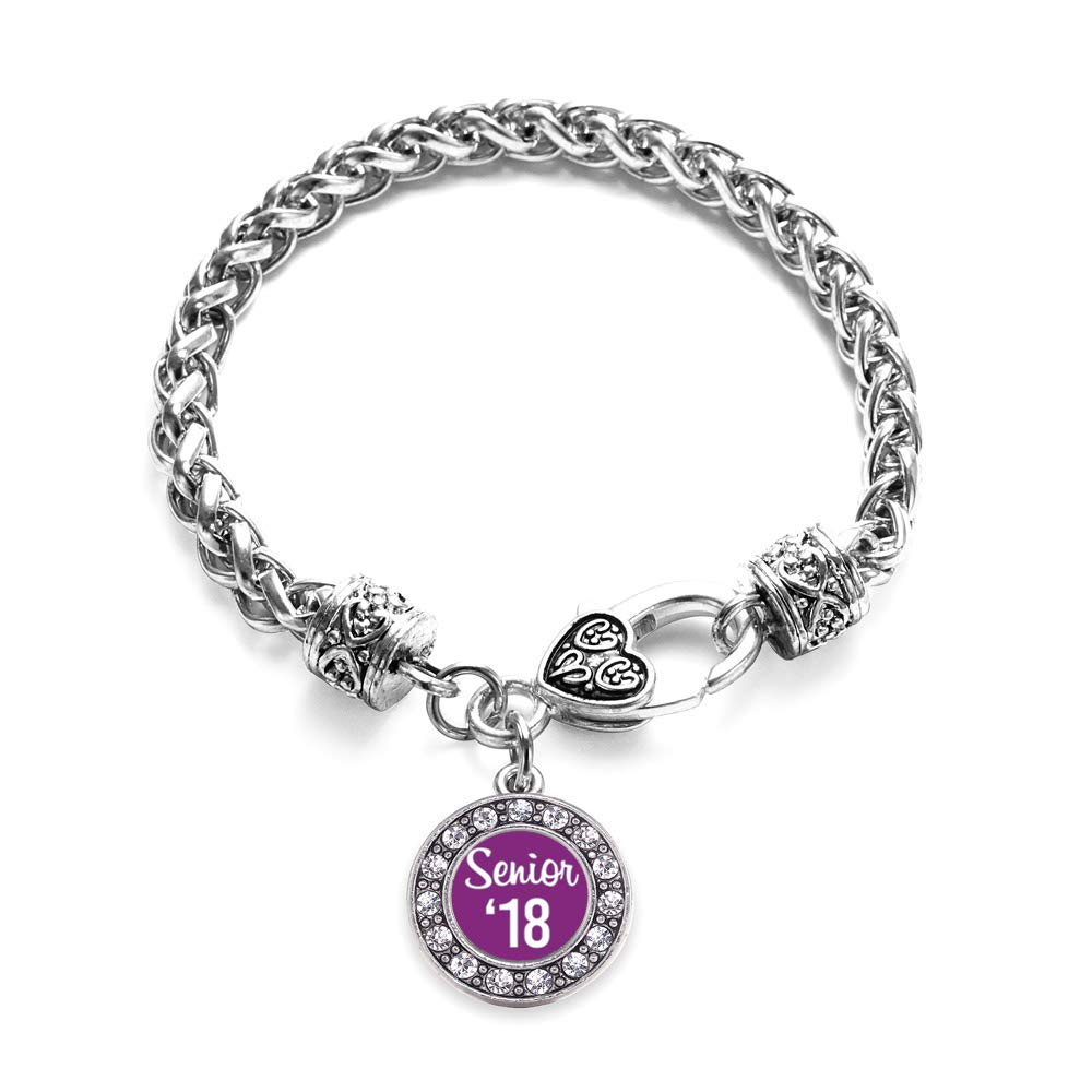 Inspired Silver - Elegant Sterling Silver Circle Charm Bracelet with Sparkling Cubic Zirconia Jewelry | Perfect for Women's Everyday Wear, Gift Giving & Special Occasions