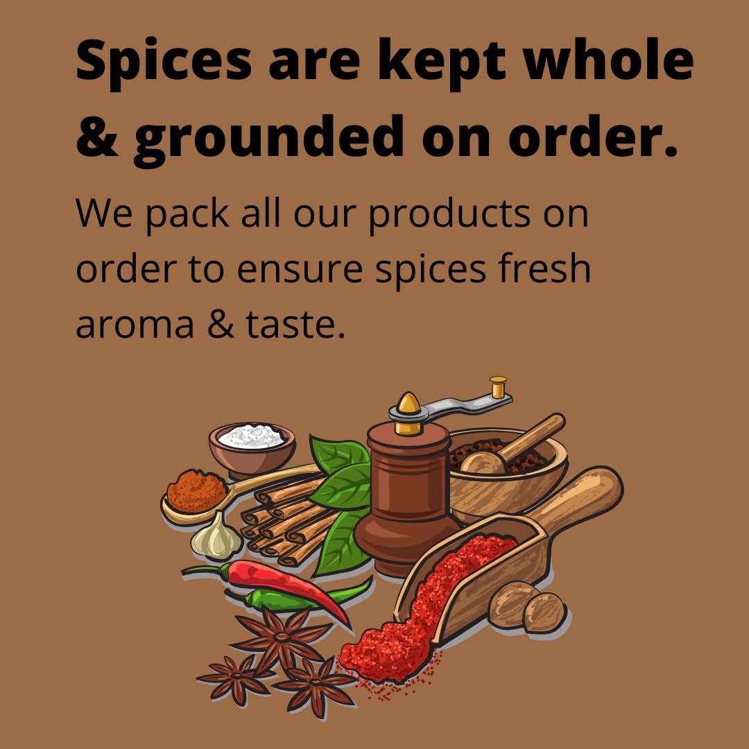 Organic Garam Masala Powder 150g - Authentic Indiana Spice Blend | No Red Chili, No Onion & Garlic | Perfect for Indian Curry, Biryani & Masala Chai