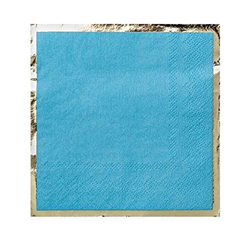 Elegant Blue My Mind Cocktail Napkins - Premium Posh Party Napkins for Weddings, Cocktail Parties & Home Entertaining