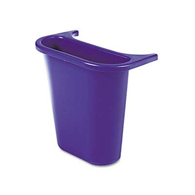 Blue 4.75qt Wastebasket Recycling Side Bin - Indoor/Outdoor Mountable Trash Can (12 Pack) - Perfect for Kitchen, Bathroom, Office & Garage Organization