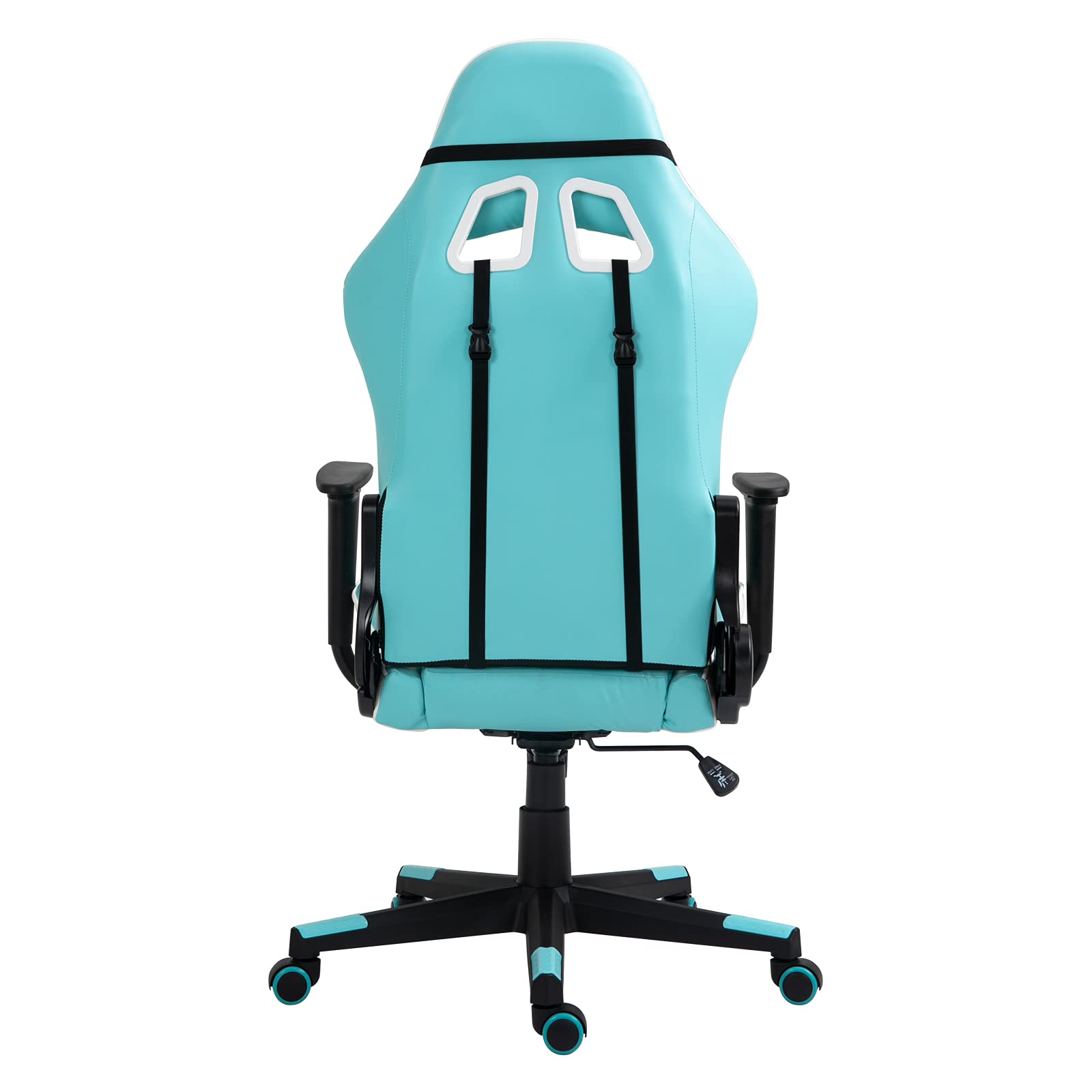 Modern-Depo Ergonomic High-Back Swivel Gaming Chair with Lumbar Support & Headrest - Adjustable Height Office Desk Chair for PC Gaming & Work (Blue & White) - Perfect for Home Office, Gaming Setup & Workstation Comfort