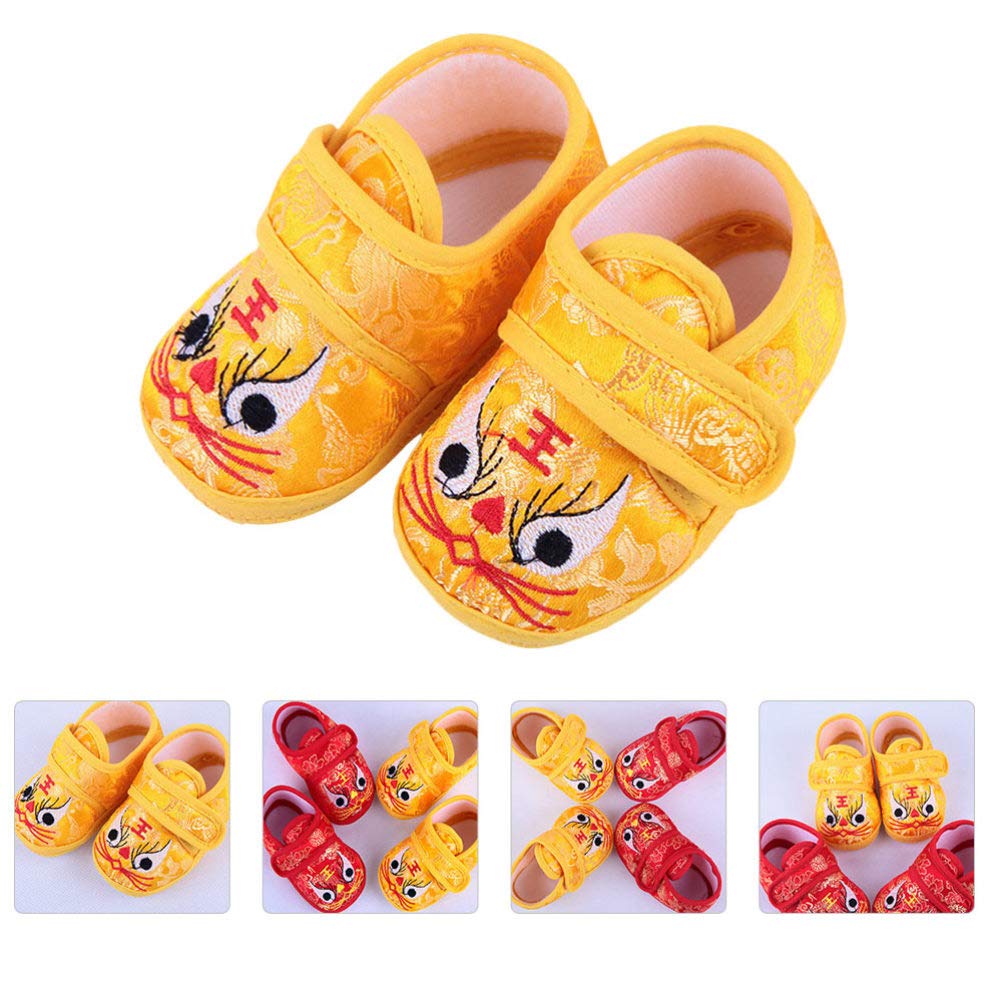 Holibanna Baby Tiger Shoes - Soft & Comfortable Infant Sneaker Slippers for Prewalkers | Warm, Breathable Baby Booties for Newborns & Toddlers | Perfect for Indoor Play, First Steps & Photo Shoots