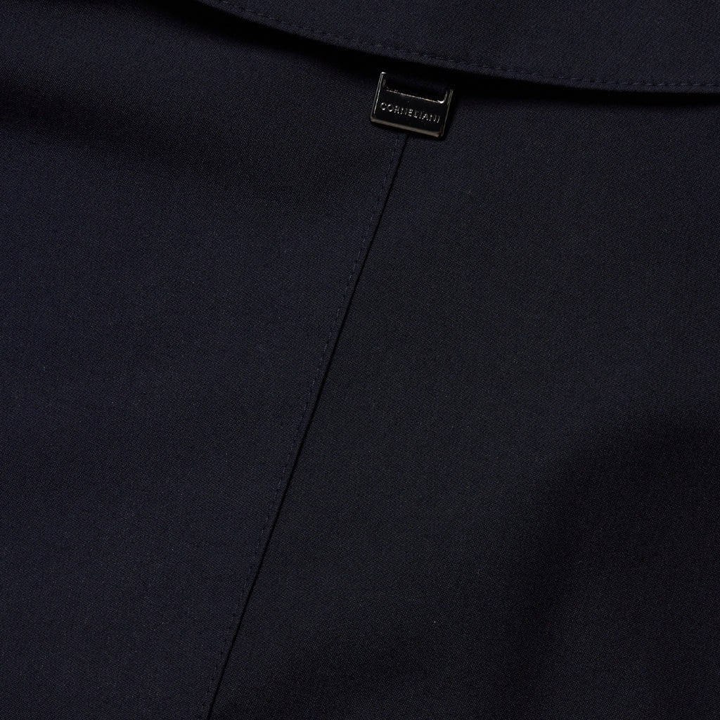 Waterproof CORNELIANI Trench Coat for Men - Navy Blue | All-Weather Protection for Business & Outdoor Activities