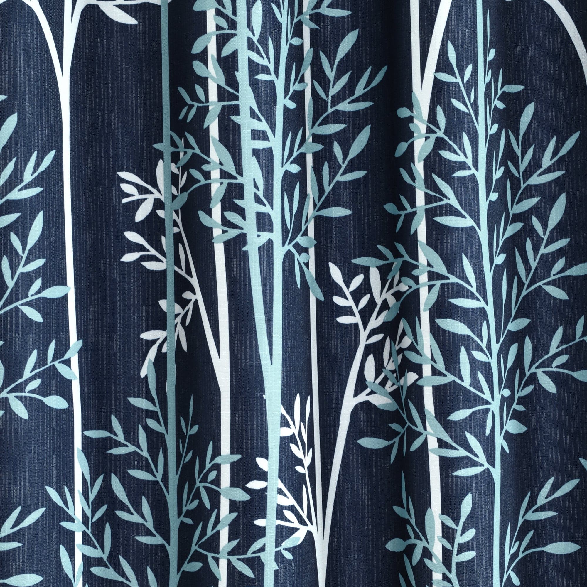 Blackout Curtain Panels with Rod Pocket - Thermal Insulated Linear Tree Design for Bedroom & Living Room - Noise Reducing & Energy Saving Window Treatments
