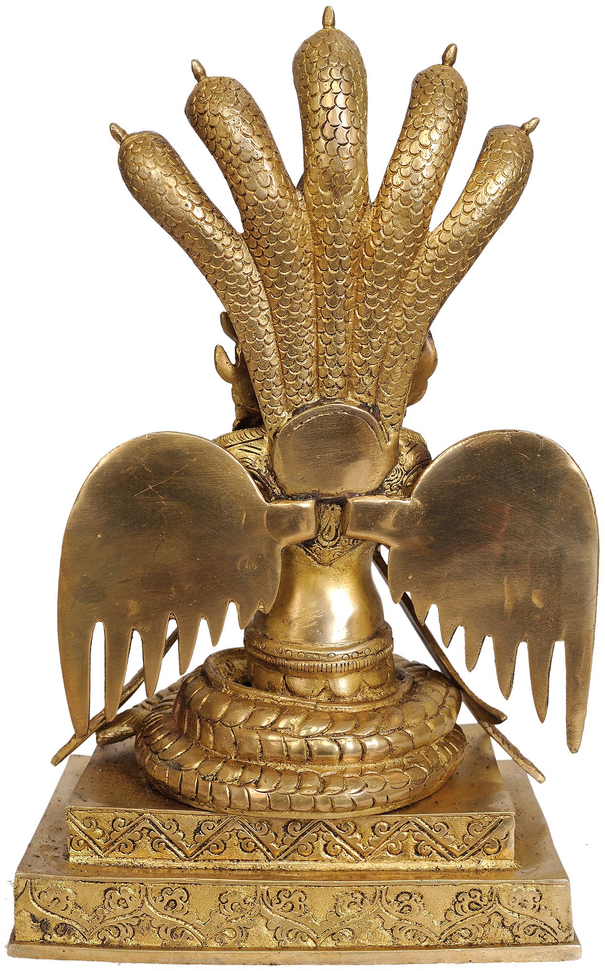 Naga-Kanya (The Snake Woman) - Handcrafted Brass Statue for Home Decor, Spiritual Altar & Yoga Meditation | Hindu Deity Artwork for Pooja Room & Gift