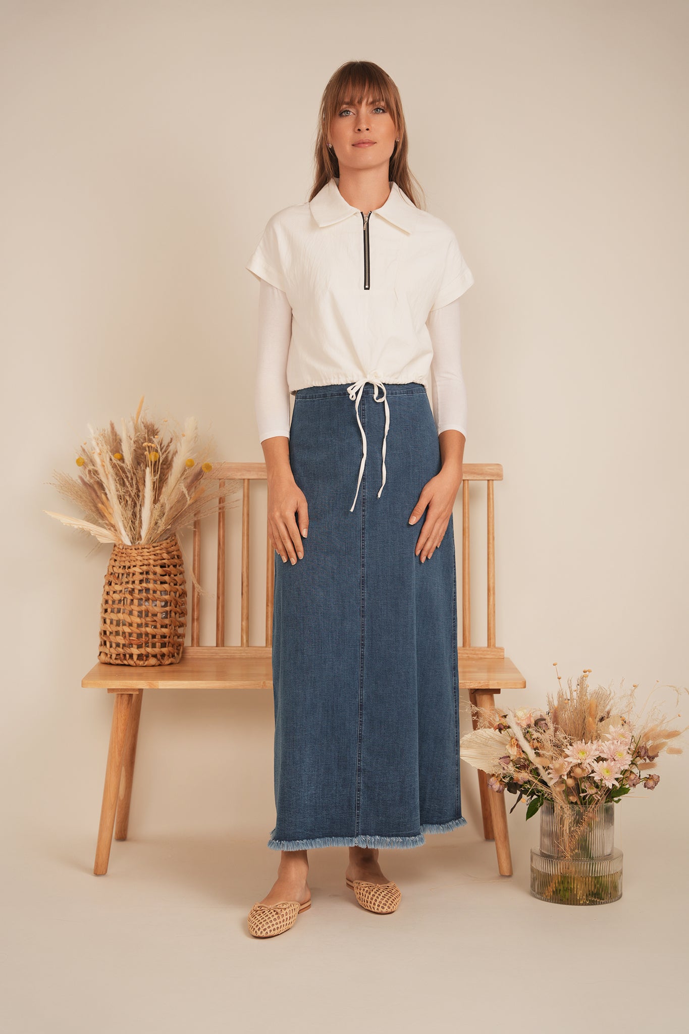 Linen Zip Tie Vest for Women - Lightweight Summer Layering Piece - Perfect for Casual Outfits, Beach Cover-Up & Boho Style