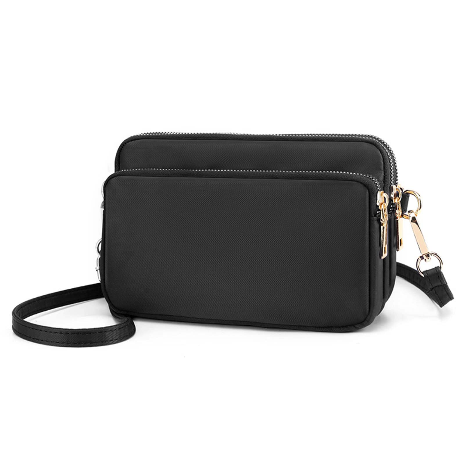 **LassZone Women's Small Crossbody Bag - Waterproof Nylon Shoulder Purse with Multiple Pockets for Phone, Wallet & Essentials | Perfect for Travel, Shopping & Daily Use**