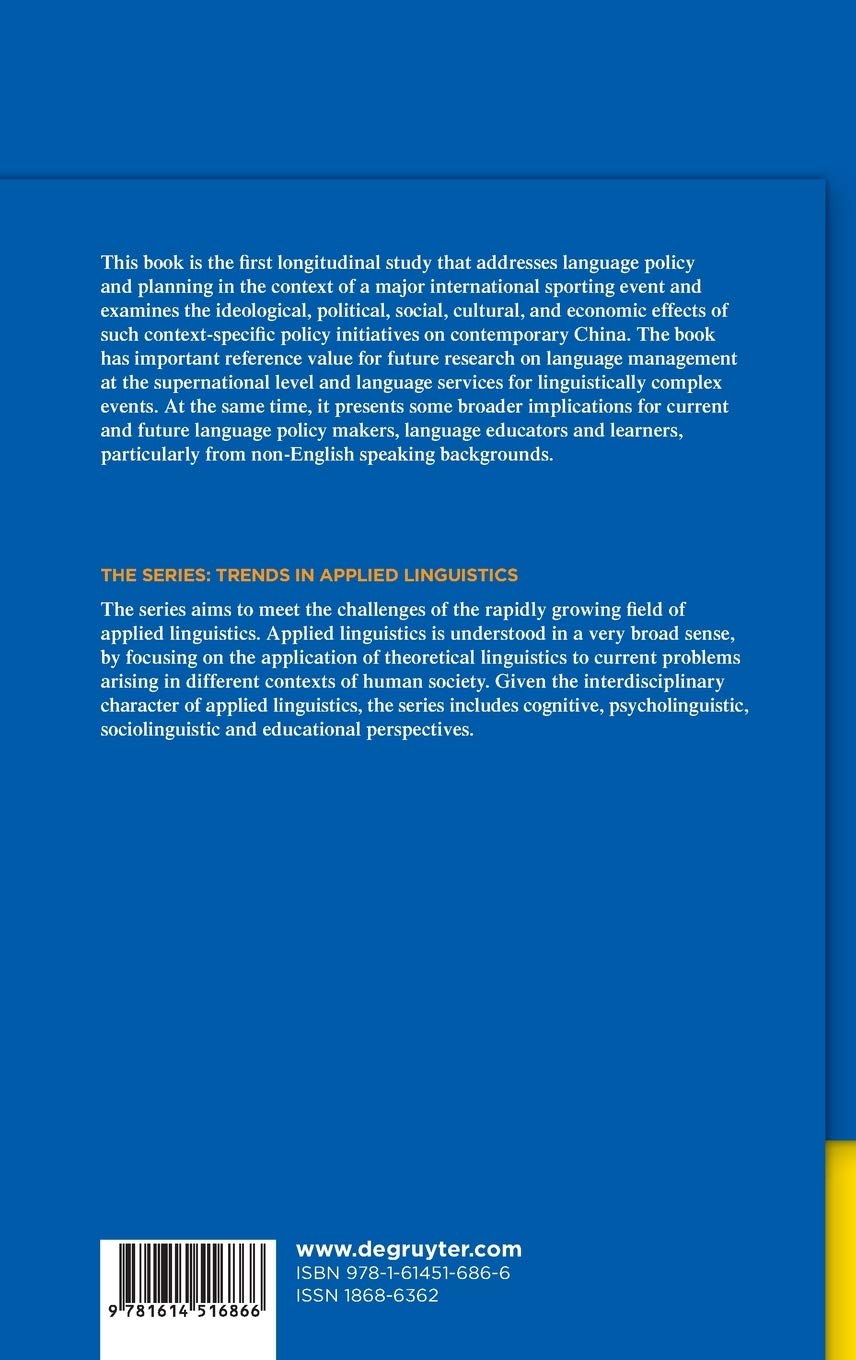 Language Policy and Planning for the Modern Olympic Games - Applied Linguistics Trends | Academic Research on Multilingual Communication in Sports Events