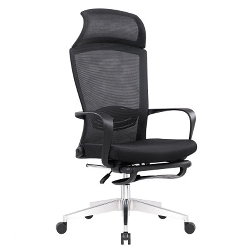 Ergonomic Office Chair with Adjustable Reclining Back, Swivel & Lift Function - Mesh Footrest Computer Chair for Home & Workspace - Perfect for Long Hours Sitting, Gaming & Remote Work