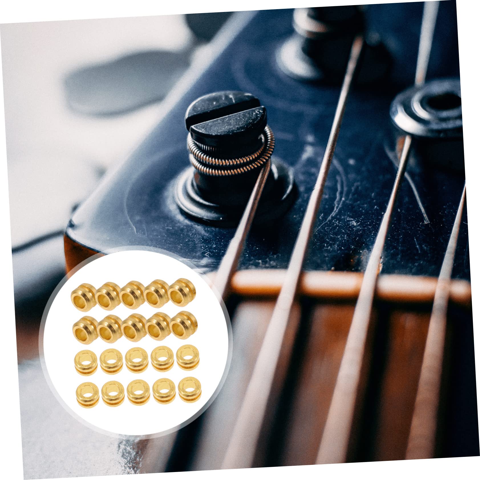 SUPVOX 100pcs Guitar Tail Beads - Metal Tail Parts & Guitar Accessories for Folk Guitar String Replacement - Durable Guitar Components for String Repair & Maintenance - Perfect for Musicians & Guitar Enthusiasts