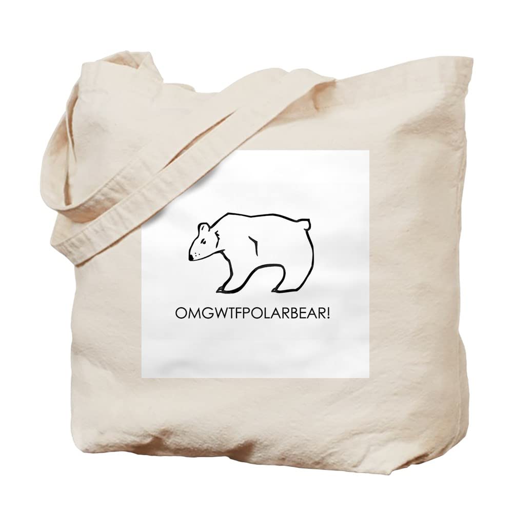 Eco-Friendly Polar Bear Tote Bag - Natural Canvas Reusable Shopping Bag for Groceries, Beach & Daily Use | CafePress