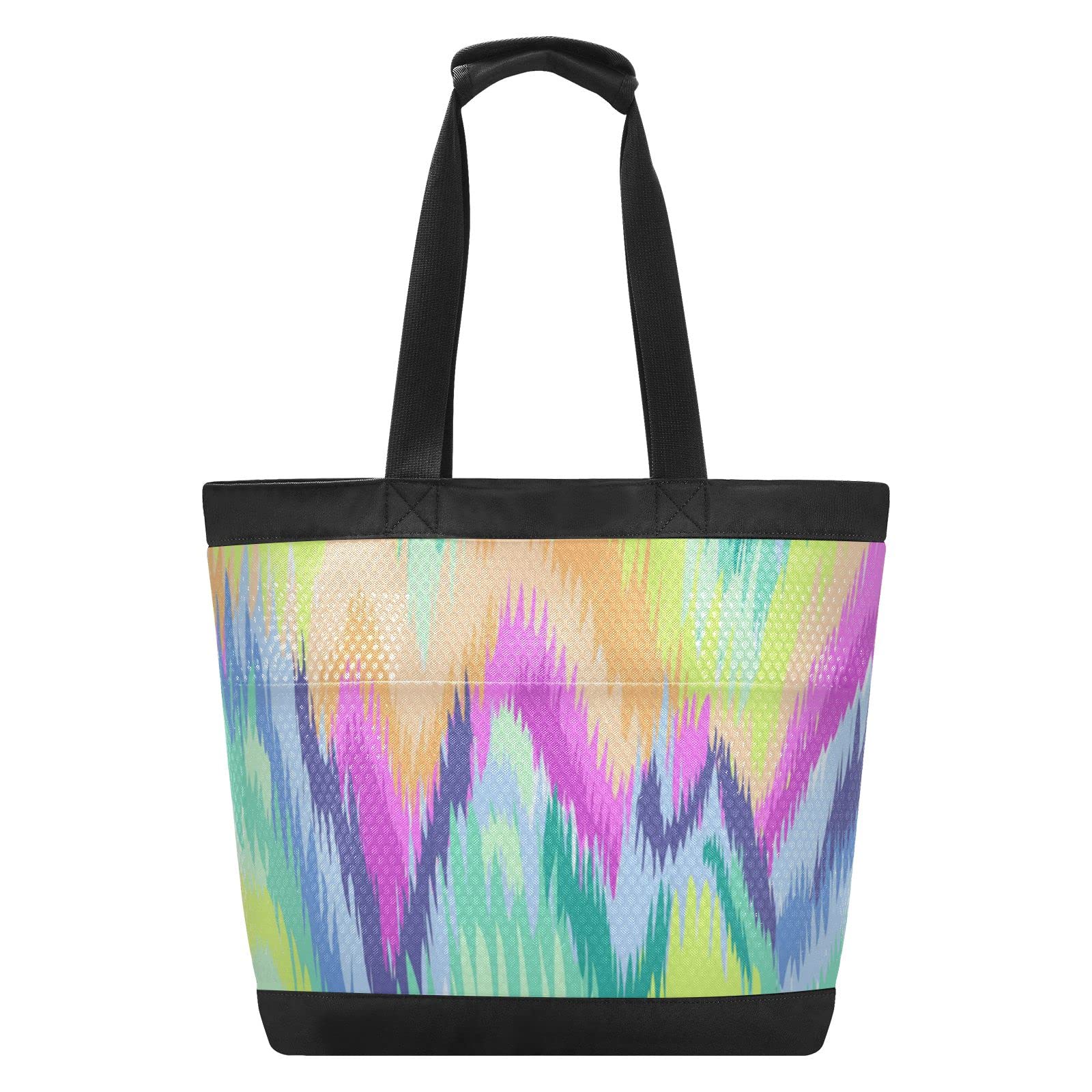 FULUHUAPIN Mesh Beach Tote Bag - Large Lightweight Waterproof Zipper Travel Bag for Women & Men | Perfect for Beach, Pool, Gym & Shopping
