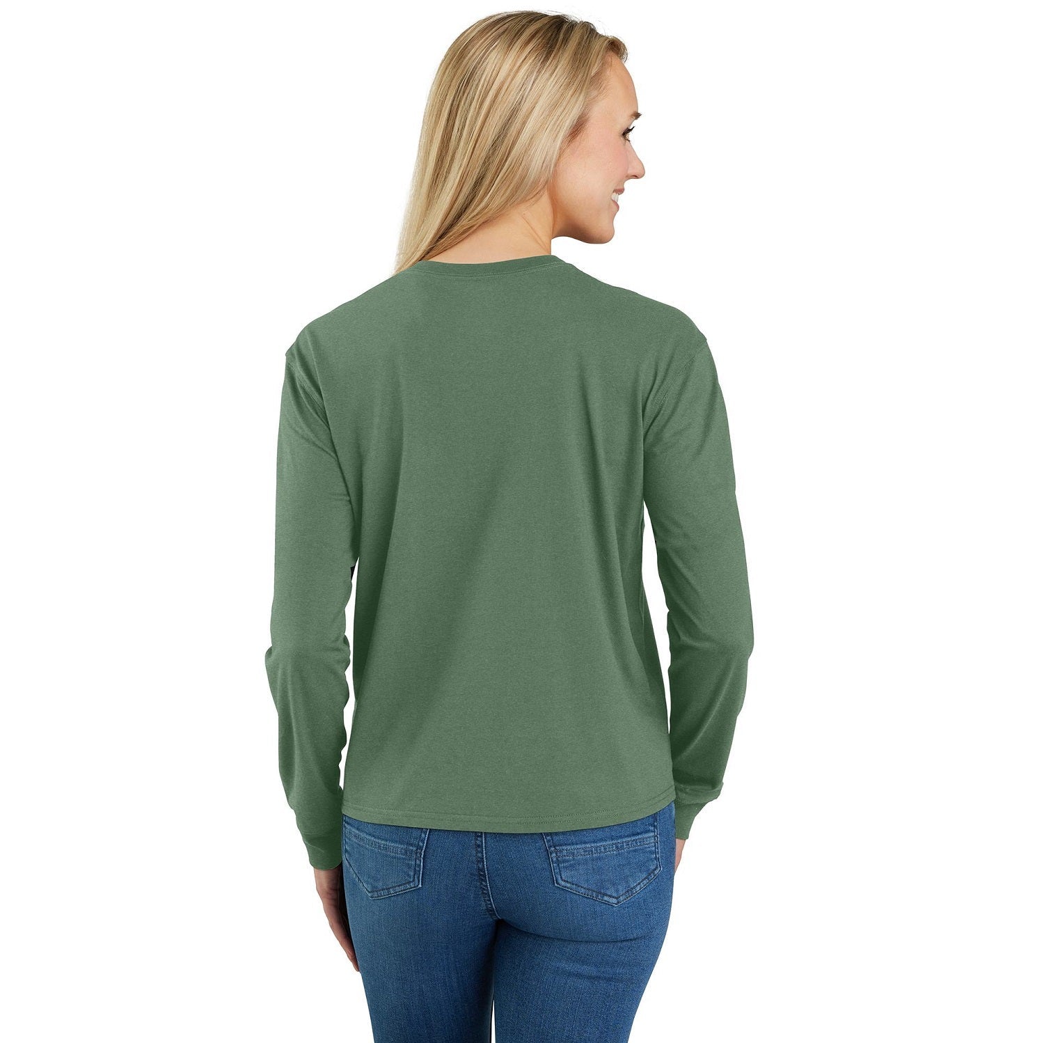 Carhartt Women's Loose Fit Lightweight T-Shirt - Long Sleeve Crewneck Pocket Tee with Tencel Fabric for Comfort | Perfect for Work, Outdoor Activities & Casual Wear