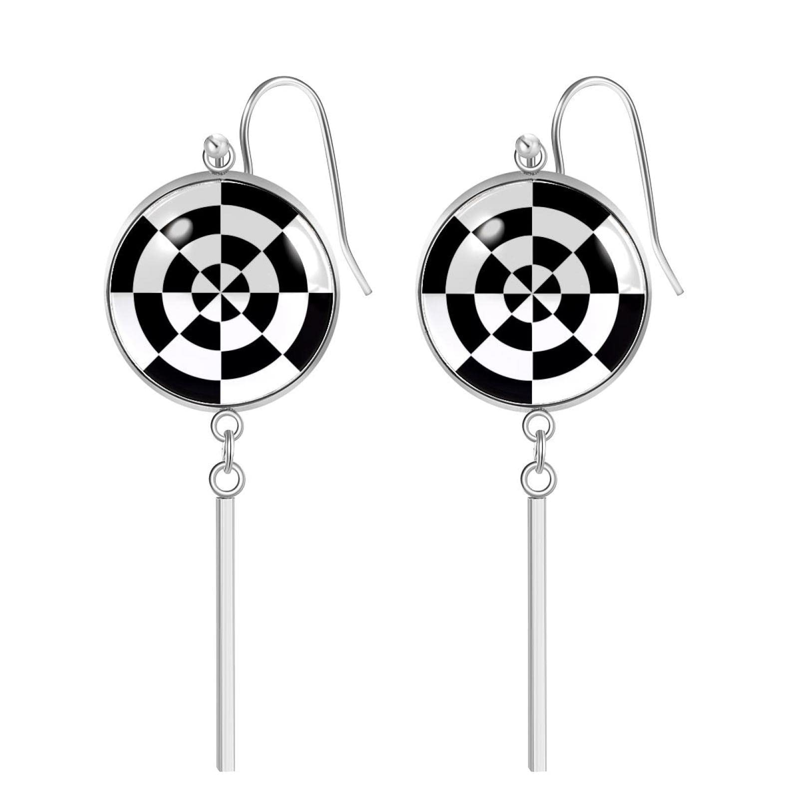 Elegant Spiral Purple Galaxy Space Dangle Drop Earrings for Women & Girls | Trendy Fashion Jewelry Gift for Her | Perfect Birthday & Christmas Present for Friends | Ideal for Parties, Date Nights & Special Occasions