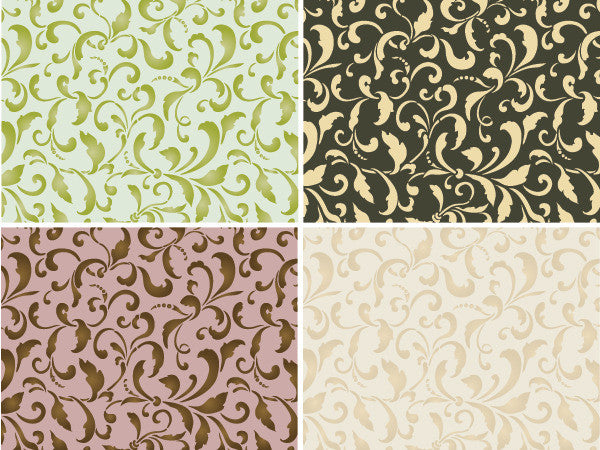 Tailfeathers Allover Wall Stencil - DIY Feather Pattern Painting Template for Home Decor, Nursery, Bedroom & Accent Walls - Reusable & Easy to Use