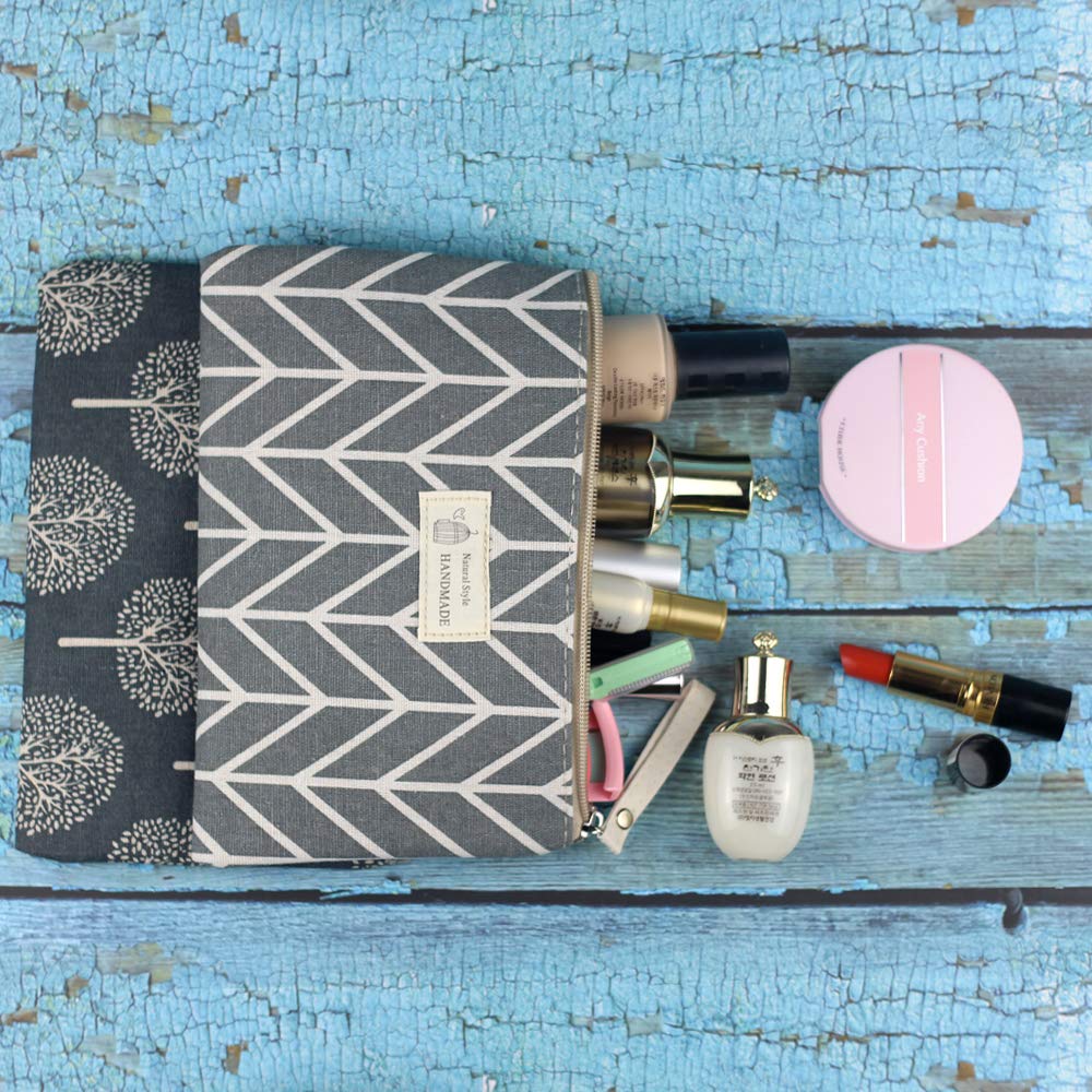 2 Pcs Funny Makeup Bags for Women - Cute Cosmetic Pouch, Travel Toiletry Bag for Purse | Perfect for Travel, Gym & Daily Organizer